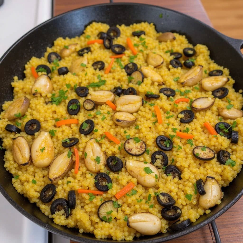 Paella de Verduras al Estilo Valenciano: Un Almuerzo Vegano Lleno de Sabor 2 Paella de Verduras
